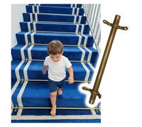 Genérico Barras para escaleras de latón Dorado de Alta Resistencia, Paquete de 14 Unidades: Barras Decorativas para alfombras con herrajes de Montaje para peldaños y pasillos, 71 cm (28 Pulgadas), pa