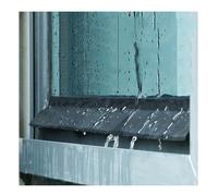 Genérico Barrera antigoteo de Goma para Ventanas Que Evita el reflujo de Agua, Protector antigoteo Autoadhesivo para Puertas, Tapa antigoteo Resistente a la Intemperie, fácil instalación para Uso en