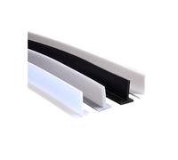 Genérico Barrera Transparente for Piso de habitación húmeda, Umbral de Puerta de Ducha de Silicona, Presa de Agua, tapón de Agua Autoadhesivo for Fregadero de Cocina(Clear,100cm/39in)