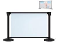 Genérico Barreras de Control de multitudes, Postes publicitarios, Vallas for Carteles, Postes retráctiles de Advertencia, Aptos for Lonas de 120 x 75 cm, con diseño Enrollable