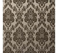 Genérico Barroco Flores Papel Pintado Autoadhesivo Vintage Damasco 44x200 cm Papel de Pared Removible Impermeable Estilo Vinilo PVC Pegatina es Estante del cajón de la cubierta del rodillo A-235