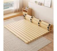 Genérico Base de Cama Transpirable, Estructura de futón de Madera Maciza, Estera de Tatami Japonesa Plegable, Transpirable y a Prueba de Humedad, colchón de futón de Listones Enrollable para invitado