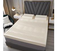 Genérico Base de colchón Enrollable para Suelo, colchón de látex Natural Plegable de 155x190x15cm - 100% orgánico, Transpirable y cómodo, Duradero, Anti-colapso, Tipo Masaje para una Calidad de sueño