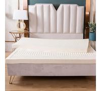 Genérico Base de colchón Enrollable para Suelo, colchón Transpirable para Dormitorio, Plegable, de látex Natural, cojín de Cama cómodo y Transpirable de 7,6 cm para aliviar el Dolor de Espalda, Tipo