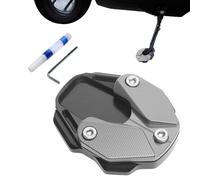 Genérico Base De Pata De Cabra para Moto - Aleación De Aluminio | Placa De Soporte Lateral Antióxido | Alfombrilla De Estacionamiento Ampliada para Estabilidad En Asfalto Caliente Y Hierba