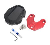 Genérico Base De Pata De Cabra para Moto - Aleación De Aluminio | Placa De Soporte Lateral Antióxido | Alfombrilla De Estacionamiento Ampliada para Estabilidad En Asfalto Caliente Y Hierba