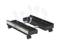 Generico Base de PC para alfombras - Plataforma elevable con Ruedas de Freno - para Torre del Ordenador, para estación de Trabajo, portátil, Impresora, Monitor, Sala de Juegos, Almacenamiento