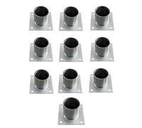 Genérico Base Redonda para Postes de 2x2, 4x4, 6x6 y 8x8 Pulgadas, Anclaje para Postes de Madera para Exteriores, estaca de Acero Inoxidable para columnas de cercas, Soportes para pérgolas,