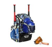 Genérico Baseball Backpack Large - Lightweight Sports Bag Shoe Compartment Storage System, Softball Bat Carry Pack Utility, Teen Soccer Football School Game Travel Training Practice Equipment Carrier
