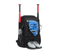 Genérico Baseball Bag - Large Softball Bat Backpack with Reinforced Fence Hook, Adjustable Lightweight Gear Pack, Youth Athletic Training Travel Equipment Duffel | For Teens