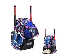 Genérico Baseball Bag - Large Softball Bat Backpack with Reinforced Fence Hook, Adjustable Lightweight Gear Pack, Youth Athletic Training Travel Equipment Duffel | For Teens