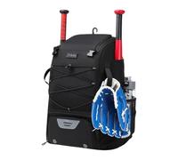 Genérico Baseball Bag | Youth Baseball Bag | Lightweight Softball Bat Bàg For Boys, Adults, with Fence Hook Hold TBall Bat, Batting Mitten, Helmets, Caps, Teeball Gear