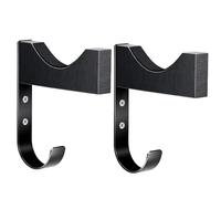 Genérico Baseball Bat Wall Holder - Iron & Wood, Bat Storage Hanger, Wall Mount Organizer | Baseball Rack System, Durable Hook Stand, Space Saver For Garage Home Dorm Basement