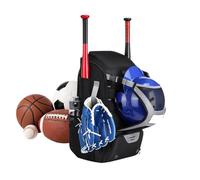 Genérico Baseball Gear Bag - Sports Backpack Carry Case, Adjustable Shoulder Strap Storage Pack, Fence Hook Utility Design, Athletic Equipment Accessory, Team Practice for Travel Training Games