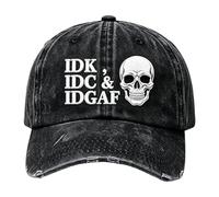 Genérico Baseball Hat, Vintage Skull Embroidered Baseball Cap for Women Men