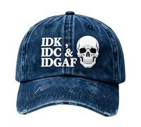 Genérico Baseball Hat, Vintage Skull Embroidered Baseball Cap for Women Men