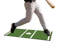 Genérico Baseball Hitting Mat, Softball Anti Slip Practice Pad Large Size 53x11.8x0.19in For Batting Swing Training, Shock Absorbing Sports Training Equipment For Backyard Indoor Outdoor Home Gym Use