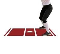 Genérico Baseball Hitting Mat, Softball Anti Slip Practice Pad Large Size 53x11.8x0.19in For Batting Swing Training, Shock Absorbing Sports Training Equipment For Backyard Indoor Outdoor Home Gym Use