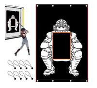 Genérico Baseball Pitching Training Net Cloth | Oxford Cloth 122×183cm Strike Target Batting Screen Outdoor Softball Training Aid For Pitching Accuracy Practice Sports Equipment