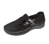 Genérico Basket Orthopedic Femme Tenis Femme Cómodo Basket Femme Basquette Femme Confort Antideslizantes Zapatos de Tenis Multisports Cuentos, Zapatillas Casual Zapatos Ortopedicos, F le Noir, 37 EU