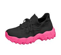 Genérico Basket Orthopedic Femme Tenis Femme Cómodo Basket Mujeres Basquette Mujeres Cuñas Confort Zapatillas Casual Running Zapatos Ortopédicos Ligeros Zapatos De Tenis, C rojo., 35 EU