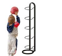 Generico Basketball Aufbewahrungsständer | 5-Etagen Organizer - Aufbewahrungsständer | Für Basketball, Volleyball, Fußball, Garage, Fitnessraum, Innen- & Außenbereich, Schule, Garten