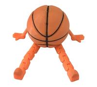 Genérico Basketball Desk Decor, Sitting Sportsman Figurine, Playful Pose Accent, Compact 3D Resin Craft for Offices Table, Kids Room, Fan Gift, 3.07x3.19x1.57 Inches