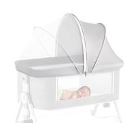 Genérico Bassinet Net Cover for Reusable Stroller Net Cover | Shield Barrier Long Lasting Netting for Playards Bassinets Cribs Car Seats Cradles