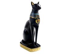Genérico Bastets Cat Statue - Egyptian Resin Figurine, Ancient Craft Figurine, Exotic Decorative Sculpture | Home Office Jewelry Family Collectible Handmade Artistic Display Durablee
