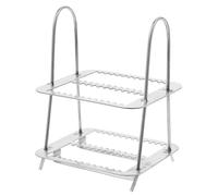 Genérico Bastidor de Acero Inoxidable 26 Posiciones para Portaobjetos, Adecuado para Experimentos de Microscopía