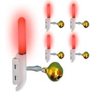 Generico Bastones luminosos para bastón luminoso con alarma para noche | Juego de 5 luces LED reutilizables para actividades nocturnas al aire libre senderismo y ambientes con poca iluminación