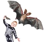 Genérico Bat Animal Toy Figurine - Realistic Bat Toy, Vivid Rubber Bats For Halloween - Realistic Bats Mammal Toys Models, Miniature Wildlife Animal Sculptures For Collection Birthday Party Halloween