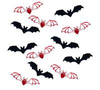 Genérico Bat Decorations, 12 unidades impermeables Decals Halloween Decorations, Halloween Bats Wall Decor 3D Stickers, Home for Indoor Outdoor Bathroom Living Room Fireplace Window Car
