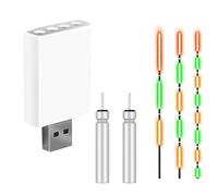 Genérico Batería de CR425: Cargador de Doble Orificio, Flotador electrónico Recargable, Carga rápida USB, Juego de alimentación de Flotador | Accesorios eficientes para Nocturna, APA