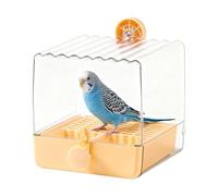 Genérico Bath - Baño para pájaros con Ducha y | Recipiente Porta Alimentos para Loros, agapornis, pinzones, periquitos | Accesorios para jaulas de pájaros machos, pequeños y medianos, baño para