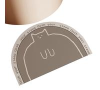 Genérico Bath Mat, Bathroom Floor Rug, 15.75x23in Non Slip Absorbent Surfaces, Semi Circular Quick Dry Design, Soft Plush Texture for Entryway, Living Room, Bedroom, Bathtub Area