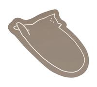 Genérico Bath Mat, Quick Drying Bathroom Floor Mat, Cartoon Cat Design Doormat, Semi-Circular Floor Rug for Bathtub, Kitchen, Living Room, Bedroom, and Entryway Decor, 40x60cm