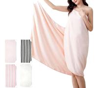 Genérico Bath Towel with Straps for Women,Sexy Long Shower Wrap Night Towel,Soft Cozy Wearable Halter Bath Wraps Towels