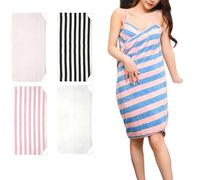 Genérico Bath Towel with Straps for Women,Sexy Long Shower Wrap Night Towel,Soft Cozy Wearable Halter Bath Wraps Towels