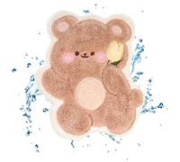 Genérico Bathing and Dust Towels, Cartoon Animal Hand Towel, 9.45in Hangable Loop, Cute Absorbent Plush Bathroom Towel, Soft, Portable Design with Hangable Loop, Ideal for Nursery Use