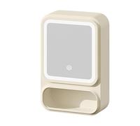 Genérico Bathroom Cabinet Wall Mount, Led Mirror Storage Organizer, Magnetic Door Rack, Dimmable Three-Color Lighting, Double-Layer Space-Saving Design, Shower Accessories Home Décor