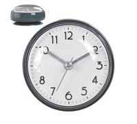 Genérico Bathroom Clock Waterproof | Suction Cup Easy Reading Alarm | Suction Cup Small Wall Clock For Bathroom | For Home Office Bedroom Living Room Kitchen Mirror Refrigerator