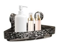 Genérico Bathroom Corner Wall Shelf, Triangle Corner Rack, Artistic Shower Rack, 11.81x8.66x2.36 Inches Stylish Aesthetic, 2 Tier, Easy to Install, for Kitchen, Bedroom, Living Room