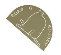 Genérico Bathroom Mat, Shower Floor Rug, Cute Cartoon Cat Doormat, 23.6 Inches Soft Semi, Non Slip Bottom Backing, Gray, for Bathtub, Kitchen, Bedroom, Entryway, Living Room, Counter