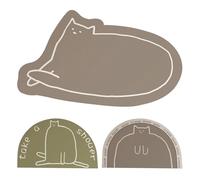 Genérico Bathroom Mat, Shower Floor Rug, Cute Cartoon Cat Doormat, 23.6 Inches Soft Semi, Non Slip Bottom Backing, Gray, for Bathtub, Kitchen, Bedroom, Entryway, Living Room, Counter