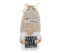 Genérico Bathroom Plush, Cute Knitted Swedish Tomte Stuffed Doll, Bathroom Decor Plush, Doll Tabletop Ornament For Tiered Tray Home