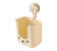 Genérico Bathroom Shelf, Towel Rack, 8.35x5.28x4.72 Inches, Suction Storage, Wall-Mounted Wet Wipes Box, ABS Material Organizer, Apartment Vanity, Kitchen Counter, for Home Washroom Use
