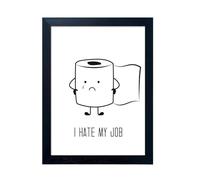 Genérico Bathroom Wall Decor Funny - 15.7 Inch Unframed Humorous Pinching Nose Poster | Bad Smell Pictures for Home, Office, Hotel, Farmhouse, Restaurant, Shower, Toilet, and Restroom