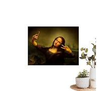 Genérico Bathroom Wall - Humorous Canvas for Washrooms | Wrapped Pine Frame with Moisture Resistant Pigment & Comical Graphic Prints for Relaxing, Chuckling, Decorating and Enhancing Guest Lavatories