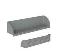 Generico Bathtub Splash Guard - Silicona 40,5 x 9 x 10 cm | Bathroom Water Spill Protector with Suction Cups | Shower Toy Holder for Kindergarten, Rental House, Hotel, RV, And Home Use